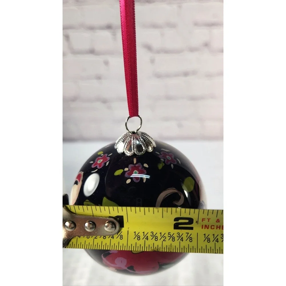 Vera Bradley Ornament Trio Flowers 2012 Beautiful Keepsake Box! NEW!